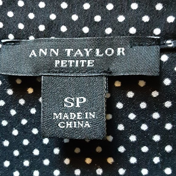ANN TAYLOR/ DOT BLOUSE/LACE INSERTS/SP - Picture 3 of 10